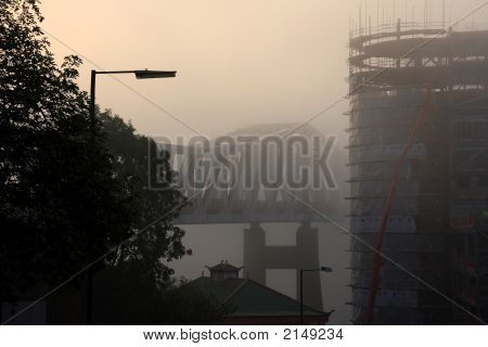 Le brouillard sur la Tyne