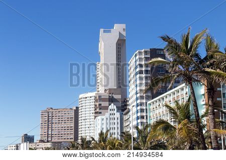Buildings And Palm Trees On Golden Mile Beachfront