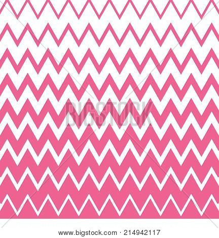 Zigzag pattern of pink lines over white background with thicker lines in the bottom