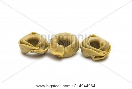ravioli  tortellino, tradition isolated on white background