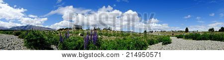 Mountain Scenery In New Zealand