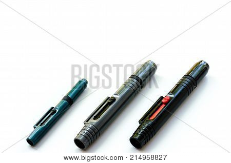 Lenspen For Photographer: Useful Equipment On The White Background