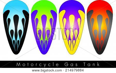 This is a beautiful vintage custom paint Motorcycle Gas Tank