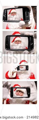 Santa Claus Photo Booth. Photo Booth picture with Santa Claus. 