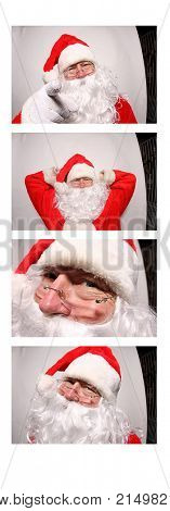 Santa Claus Photo Booth. Photo Booth picture with Santa Claus. 