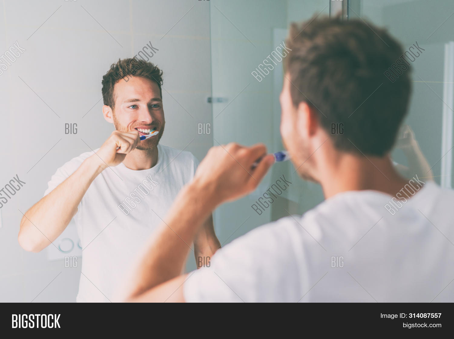 Brushing Teeth Man Image & Photo (Free Trial) Bigstock