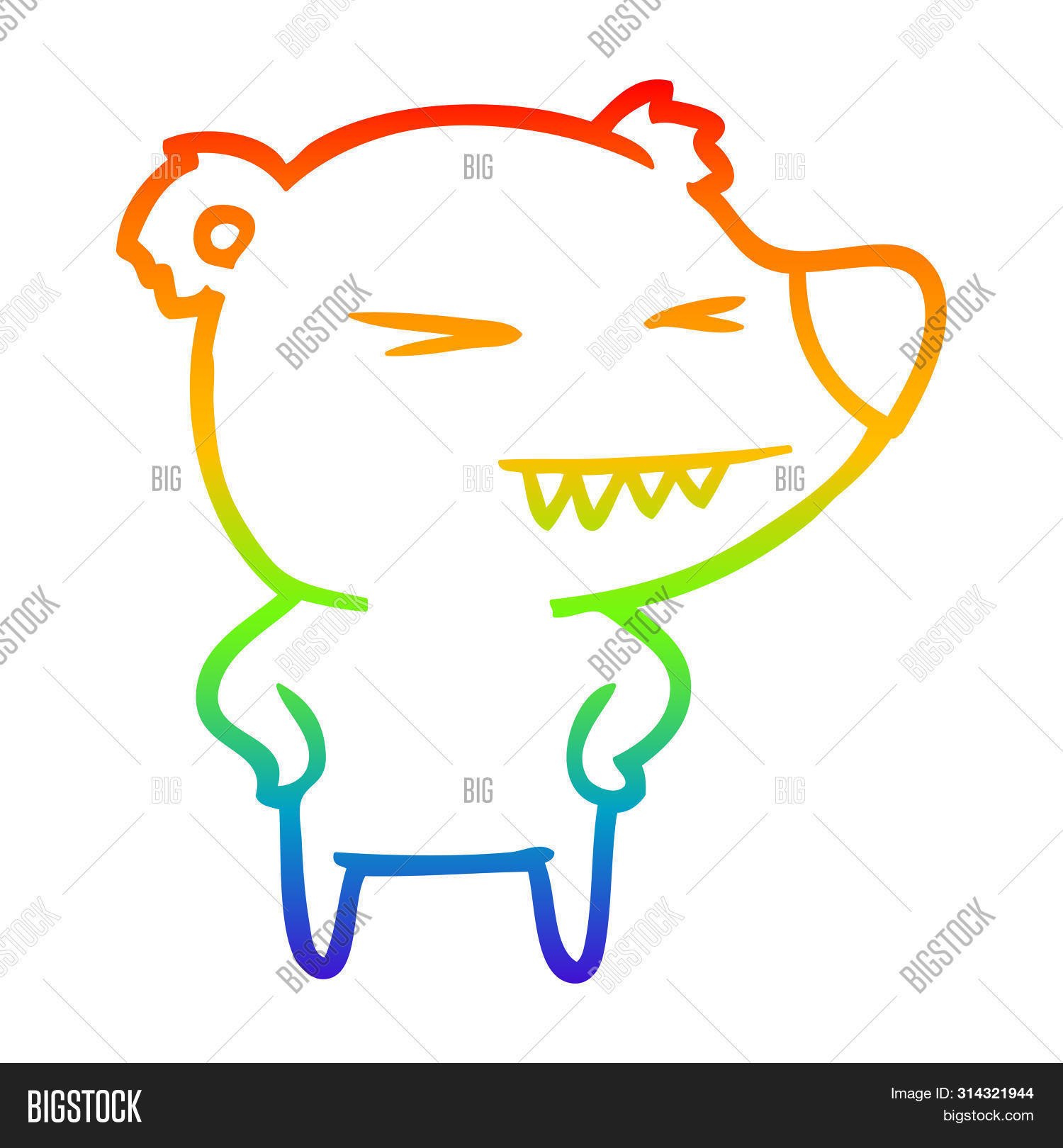 Rainbow Gradient Line Image Photo Free Trial Bigstock