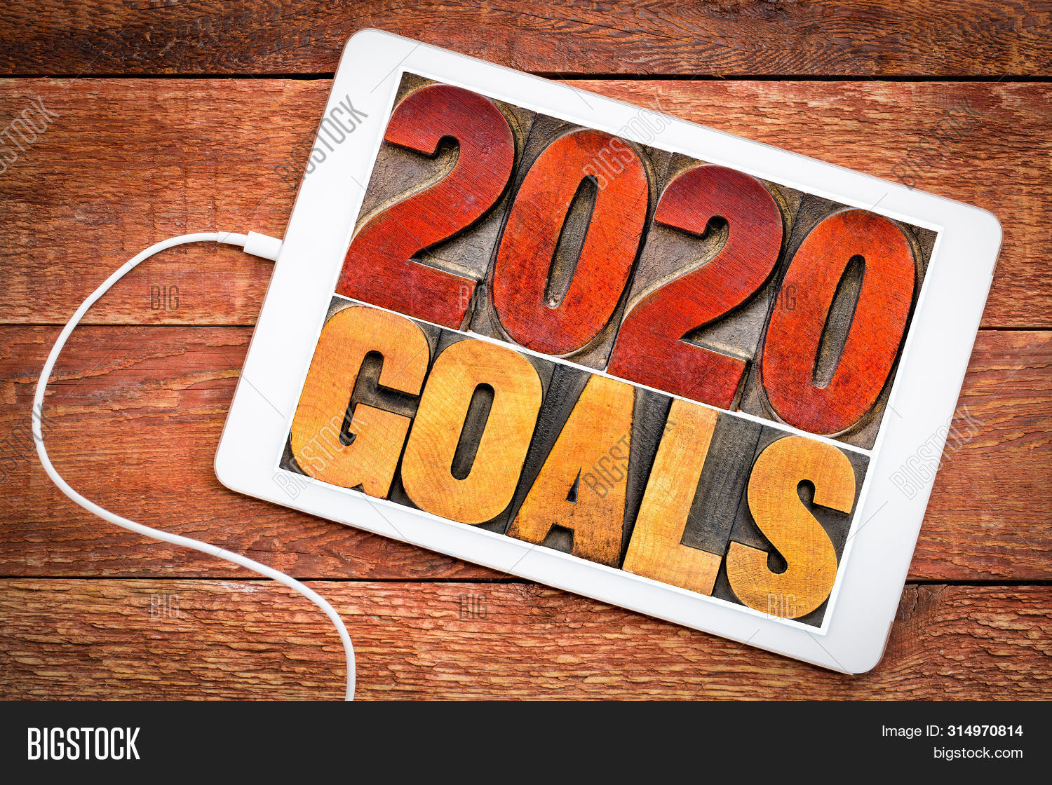 2020 Goals Banner Image Photo Free Trial Bigstock