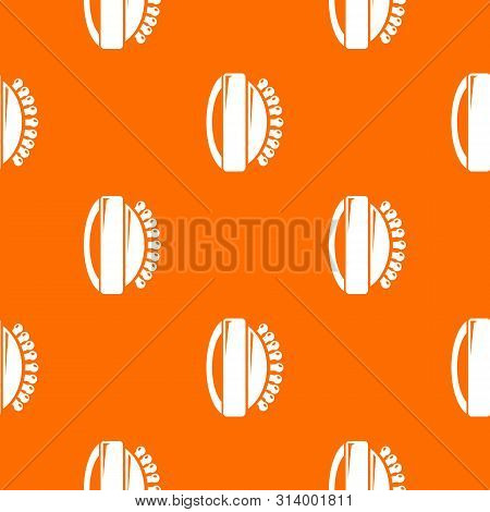 Massage Brush Pattern Vector Orange For Any Web Design Best