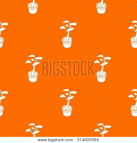 Office Flower Pattern Vector Orange For Any Web Design Best
