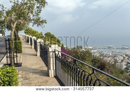 View Of Coastal Promenade Along Ocean Near Canical Town, Madeira Island, Portugal