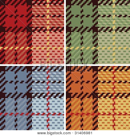 Pixel Plaid_4 farver