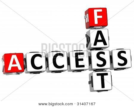 3D dostęp szybki krzyżówka tekst