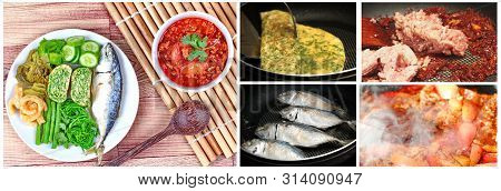 Homemade Cooking ,spicy Meat And Tomato Dip,nam Prik Ong In Thai,northern Style Chili And Tomato Dip