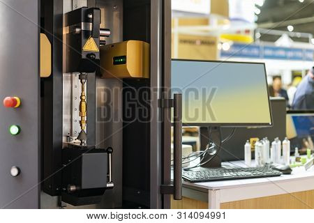 Various Parts From Manufacturing Process During Set In Room Of High Technology And Precision Automat