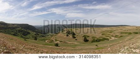 Path Through The Mountains Of Valdelinares In Summer