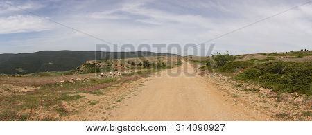 Path Through The Mountains Of Valdelinares In Summer