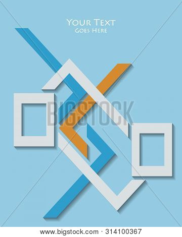 Bright Vector Modern Design Template. Annual Report Elements For Your Work. Colorful Layout, Magazin