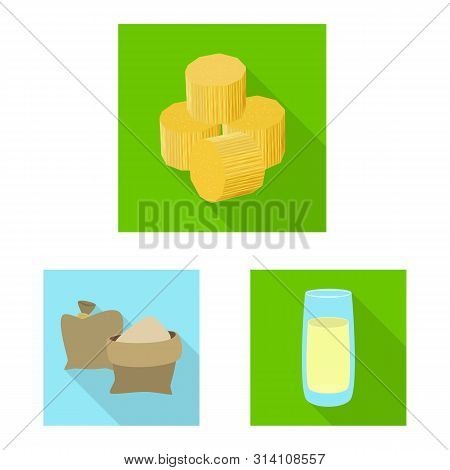 Vector Illustration Of Plant And Plantation Symbol. Set Of Plant And Agriculture Vector Icon For Sto