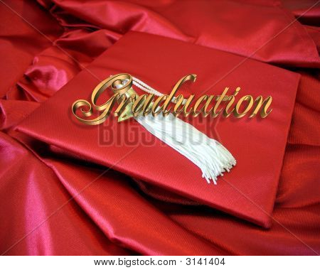 Afstuderen kaart rood GLB en Gown