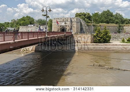 Nis, Serbia - June 15, 2019:  Outside View Of Stambol (istanbul) Gate At Fortress And  In City Of Ni