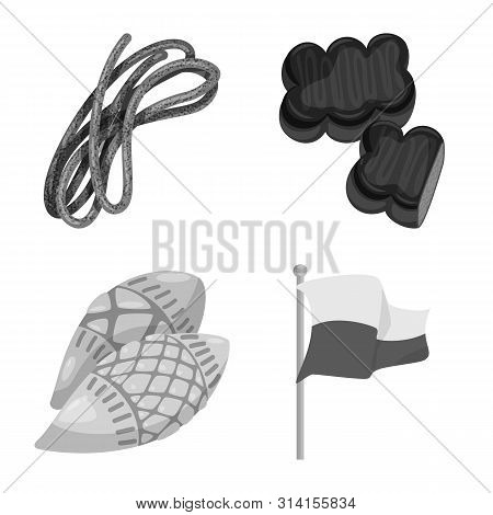 Vector Design Of National And Culture Sign. Set Of National And Tour Vector Icon For Stock.