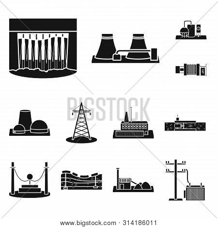 Isolated Object Of Technology And Bio Icon. Collection Of Technology And Alternative Stock Vector Il