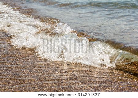 Easy Surf On The Black Sea In Summer Sunny Day