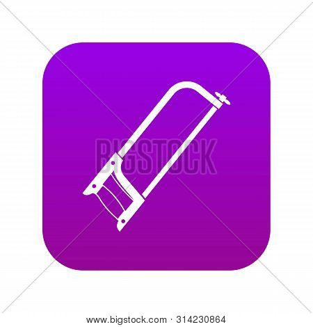 Hacksaw Icon Digital Purple For Any Design Isolated On White Vector Illustration