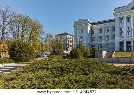 Shumen, Bulgaria - April 10, 2017: Building Of Courthouse In City Of Shumen, Bulgaria