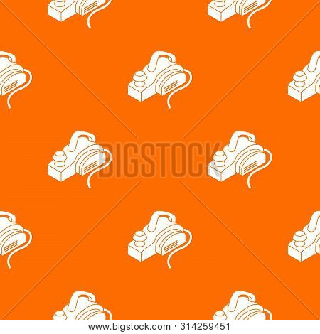 Hand Power Tool Pattern Vector Orange For Any Web Design Best