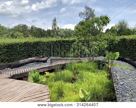 Intercultural Education Garden Or Interkultureller Schulgarten (flower Island Mainau On The Lake Con