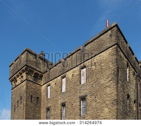 An Abandoned Victorian British Institutional Building Typical Of 19th Century Military And Prison Ar