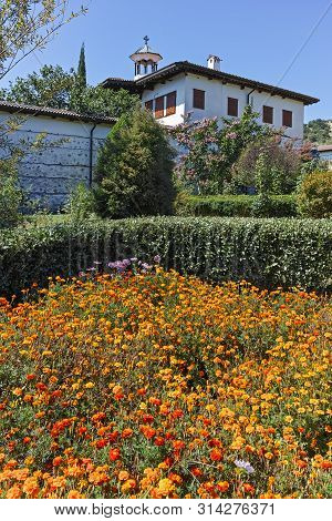 Outside View Of Rozhen Monastery Of The Nativity Of The Mother Of God, Blagoevgrad Region, Bulgaria