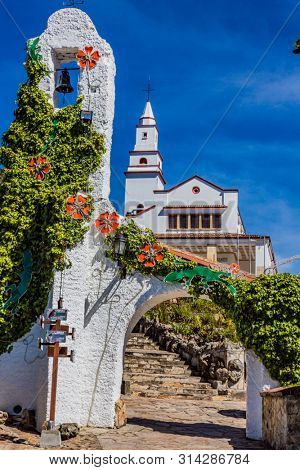 Bogota, Colombia - February 6, 2017 : Basilica Santuario del Senor de Monserrate in Bogota capital city of Colombia South America