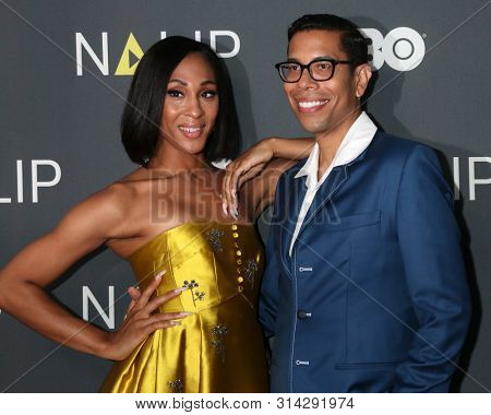 LOS ANGELES - JUL 27:  Mj Rodriguez, Steven Canals at the NALIP 2019 Latino Media Awards at the Dolby Ballroom on July 27, 2019 in Los Angeles, CA