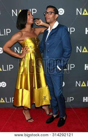 LOS ANGELES - JUL 27:  Mj Rodriguez, Steven Canals at the NALIP 2019 Latino Media Awards at the Dolby Ballroom on July 27, 2019 in Los Angeles, CA