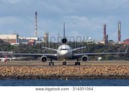 Sydney, Australia - October 8, 2013: United Parcel Service (ups) Mcdonnell Douglas Md-11f Cargo Airc