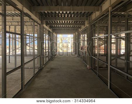 Metal Frame Of Prefabricated Multi-storey Industrial Building