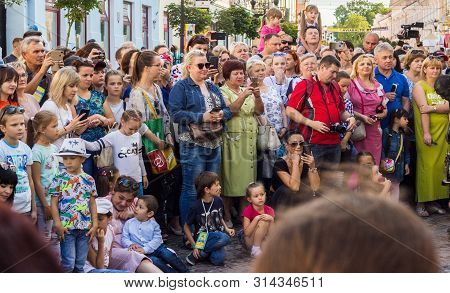 Grodno, Grodno Krai, Belarus - 07/27/2009: On July 27, 2019, In The Center Of Grodno, The Viiith Big