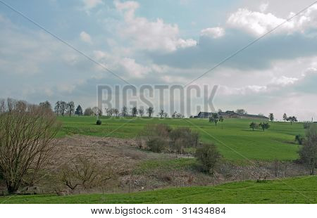 hÃ¼gelige Landschaft der Voer-Region