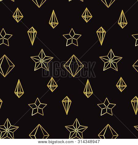 Merry Christmas And Happy New Year Scandinavian Seamless Pattern