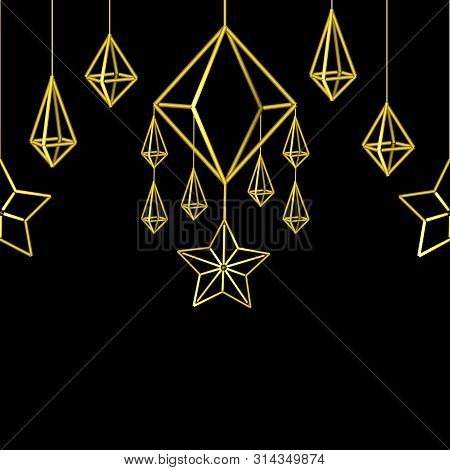 Merry Christmas And Happy New Year Scandinavian Seamless Pattern