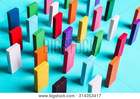 Colored Dominoes In A Row