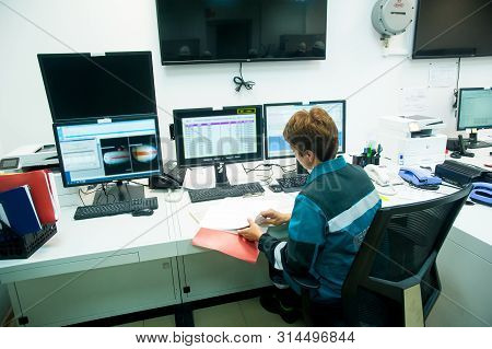 Tobolsk, Russia - July 23. 2019: Sibur Company. Plant On Processing Of Hydrocarbonic Raw Materials. 