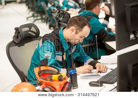 Tobolsk, Russia - July 23. 2019: Sibur Company. Plant On Processing Of Hydrocarbonic Raw Materials. 