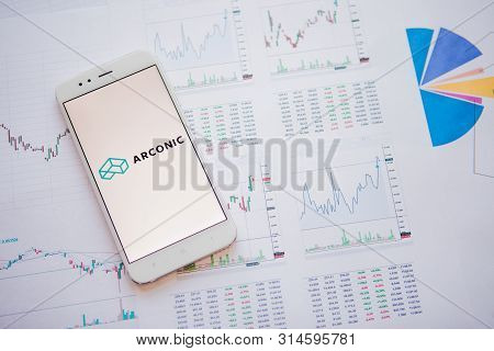 Saint Petersburg, Russia - June 25, 2019: Arconic Company Logo On The Smartphone Screen.