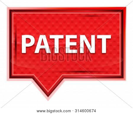 Patent Isolated On Misty Rose Pink Banner Button