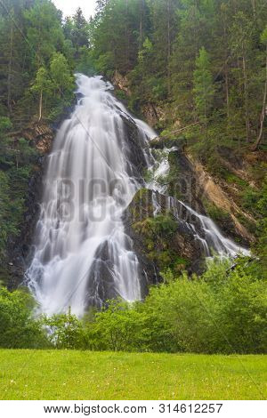 Schleierwasserfall near Kails am Grosglockner, High Tauern, Austria
