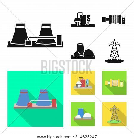 Vector Illustration Of Source And Environment Icon. Set Of Source And Bio Stock Vector Illustration.